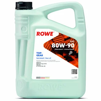 Олива 80W90 HD HIGHTEC TOPGEAR (5L) Mineral (ZF TE-ML 02A/MB 235.1/API GL-4) (світло-коричневий) ROWE 25001-0050-99