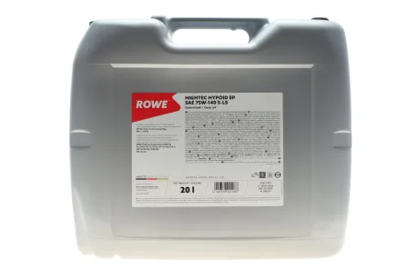 Олива 75W140 HIGHTEC HYPOID EP S-LS (20L) (BMW MSP/A/Ford M2C187-A/192-A/192-A)MB235.61) (коричневый) ROWE 25029-0200-99