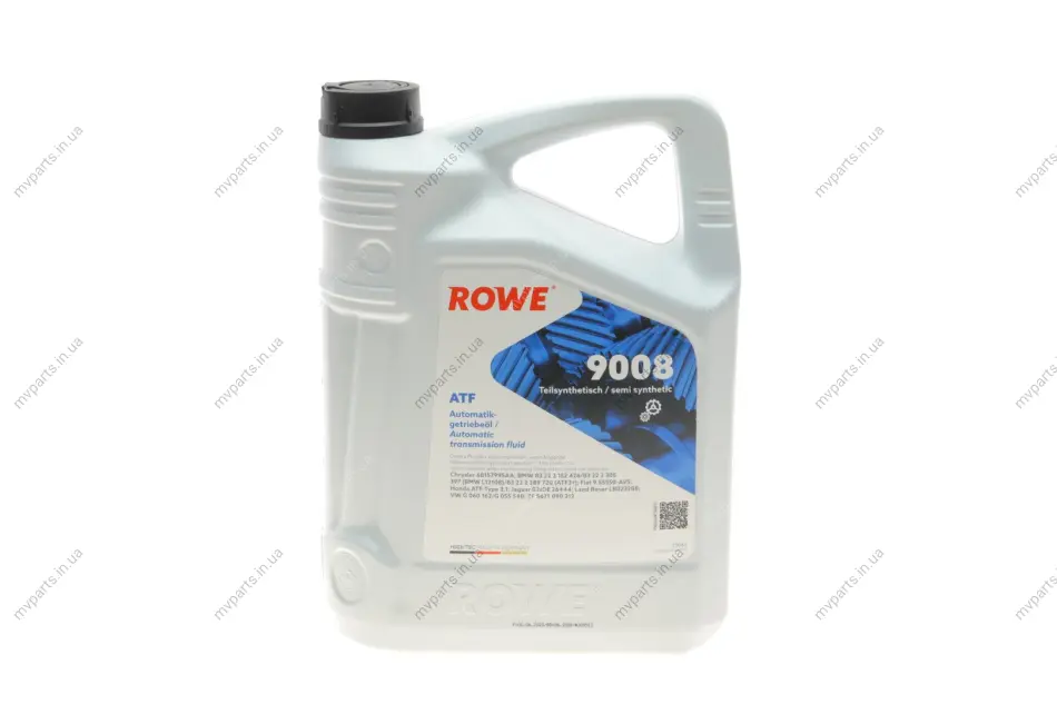 Олива HIGHTEC ATF 9008 (5L) (VW G 060 162/G 055 540/BMW 83 22 2 152 426) (синьо-зелений) ROWE 25063-0050-99 (фото 1)