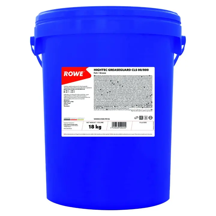 Змазка для підшипників HIGHTEC GREASEGUARD CLS 00/000 (18Kg) GP00/000K-50 -50 °C до+120 °C (зелена/мінеральна) ROWE 50003-0180-99 (фото 1)