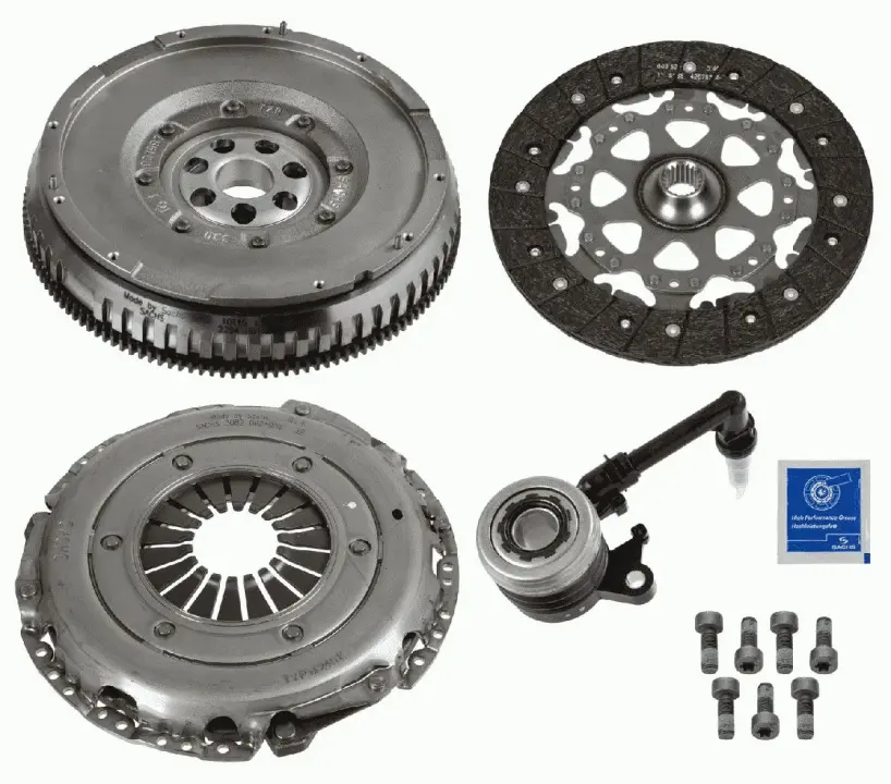 Демпфер + комплект зчеплення + вижимний Renault Megane/Scenic 1.9 dCi 08- 2290 601 097 SACHS 2290-601-097 (фото 1)