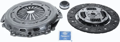 Комплект зчеплення Peugeot Partner 1.6i 10- (d=228mm) (+вижимний) 3000 950 005 SACHS 3000-950-005