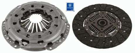 Комплект зчеплення Fiat Ducato 2.3D 06- (d=250mm) 3000 951 657 SACHS 3000-951-657