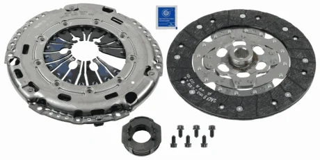 Комплект зчеплення VW Caddy 1.9TDI 04-10 (77kw) /2.0TDI 81kw 10-15 (к 2294 001 345) 3000 970 036 SACHS 3000-970-036