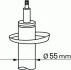 Амортизатор (передній) VW Golf V/VI 07-13 312 615 SACHS 312-615 (фото 2)