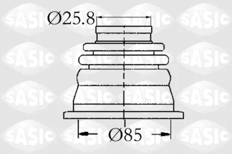 Пильовик RENAULT, PEUGEOT, CITROEN, VOLVO (вир-во) SASIC 4003408
