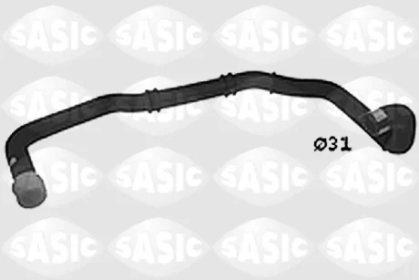 Вигнутий патрубок системи охолодження SASIC SWH0491