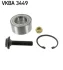 Підшипник маточини (передньої/задньої) VW Sharan 95-10 (43x80x38) VKBA 3449 SKF VKBA-3449 (фото 1)