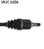 Вал приводний RENAULT FLUENCE, MEGANE III, SCENIC III, GRAND SCENIC III (вир-во) SKF VKJC-6204 (фото 3)