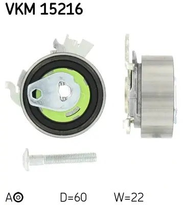 Натяжний ролик, ремінь ГРМ (Вир-во) SKF VKM-15216 (фото 1)