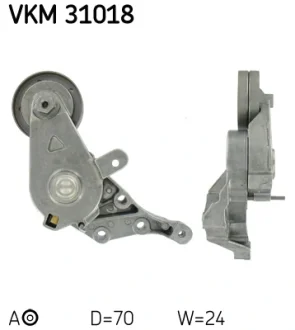 Натяжний ролик, поліклінового ременя (Вир-во) SKF VKM-31018