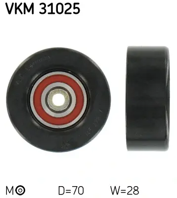 Натяжний ролик, поліклінового ременя (Вир-во) SKF VKM-31025 (фото 1)
