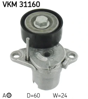 Натяжний ролик, поліклінового ременя (Вир-во) SKF VKM-31160