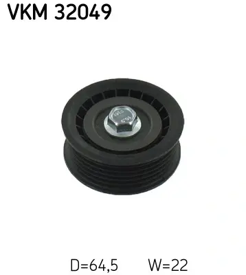 Ролик натягувача ременя (Вир-во) SKF VKM-32049 (фото 1)
