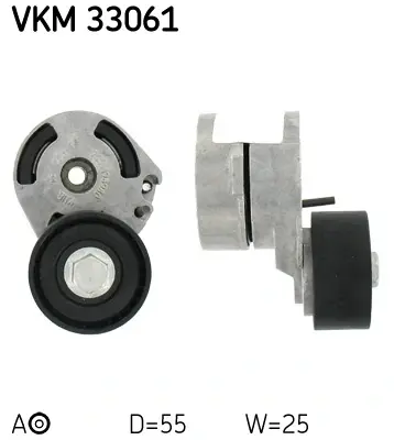 Натяжний ролик, поліклінового ременя (Вир-во) SKF VKM-33061 (фото 1)