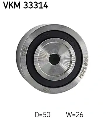 Ролик обвідний поліклінового ременя (Вир-во) SKF VKM-33314 (фото 1)