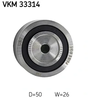 Ролик обвідний поліклінового ременя (Вир-во) SKF VKM-33314