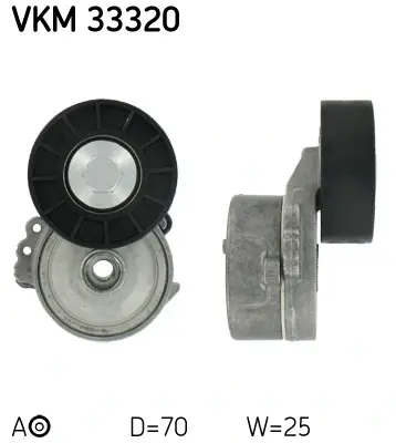 Натяжний ролик, полікліновий ремінь (Вир-во) SKF VKM-33320 (фото 1)
