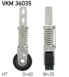 Ролик натяжний ременя поліклінового (Вир-во) SKF VKM-36035