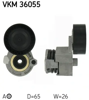 Ролик натягувача ременя (Вир-во) SKF VKM-36055 (фото 1)