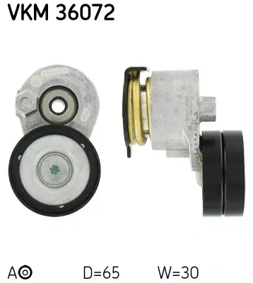 Натяжний ролик, поліклінового ременя (Вир-во) SKF VKM-36072 (фото 1)