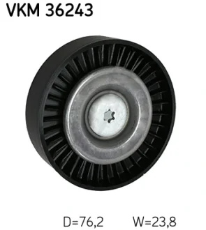 Ролик генератора Land Rover Freelander/Volvo S60/S80/V60/V70/XC60/XC90 06-18 (паразитний)(76.2х23.8) VKM 36243 SKF VKM-36243