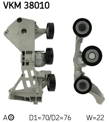 Натяжний ролик поліклинового реміня (Вир-во) SKF VKM-38010 (фото 1)