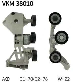 Натяжний ролик поліклинового реміня (Вир-во) SKF VKM-38010
