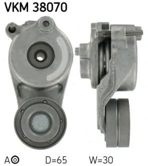 Ролик натяжний ременя поліклінового (Вир-во) SKF VKM-38070