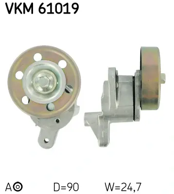 Натяжник ременя генератора Toyota Corolla/Rav4 2.0D 01-09 VKM 61019 SKF VKM-61019 (фото 1)