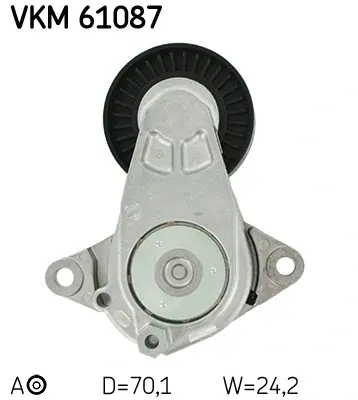 Натяжний ролик, поліклінового ременя (Вир-во) SKF VKM-61087 (фото 1)