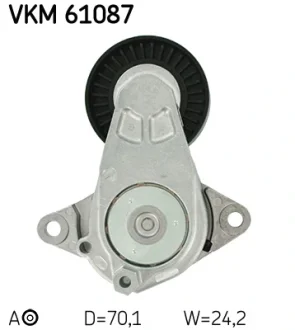 Натяжний ролик, поліклінового ременя (Вир-во) SKF VKM-61087