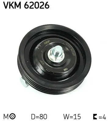 Натяжний ролик поліклинового реміня (Вир-во) SKF VKM-62026 (фото 1)