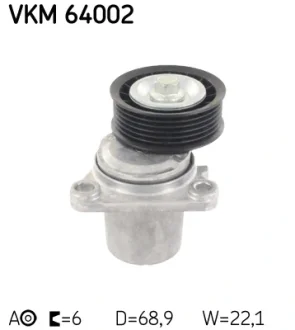 Натяжний ролик, полікліновий ремінь (Вир-во) SKF VKM-64002
