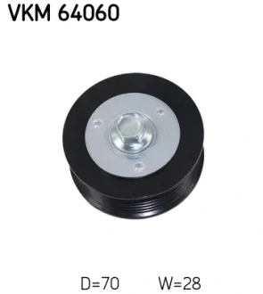Натяжний ролик, ремінь ГРМ (Вир-во) SKF VKM-64060