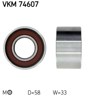 Ролик натягувача ременя (Вир-во) SKF VKM-74607 (фото 1)