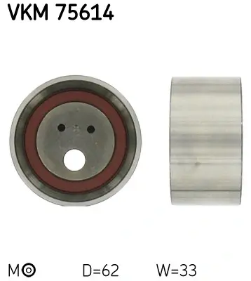 Ролик натягувача ременя (Вир-во) SKF VKM-75614 (фото 1)