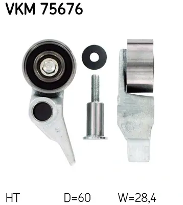 Натяжний ролик зубчастого реміня (Вир-во) SKF VKM-75676 (фото 1)