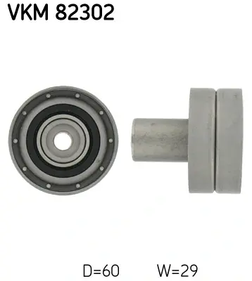 Ролик натягувача ременя (Вир-во) SKF VKM-82302 (фото 1)