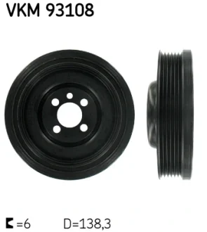 Ремінний шків, колінвала (Вир-во) SKF VKM-93108