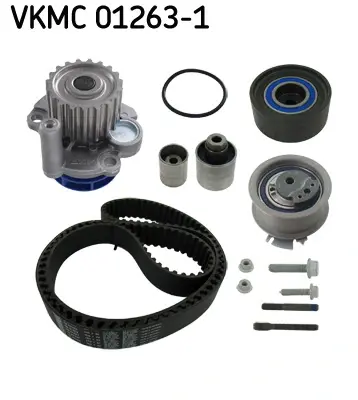 Комплект ременя ГРМ з водяним насосом VW TIGUAN (5N) 2.0 TDI (Вир-во) SKF VKMC-01263-1 (фото 1)