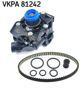 Помпа води Audi A3-A8/Skoda Octavia 1.8TSI/2.0RS/VW Golf V/VI 2.0TSI 06- (з термостатом) VKPA 81242 SKF VKPA-81242