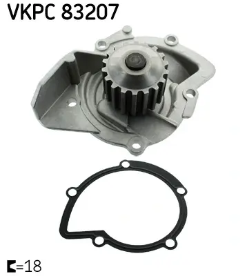 Насос водяний (Вир-во) SKF VKPC-83207 (фото 1)