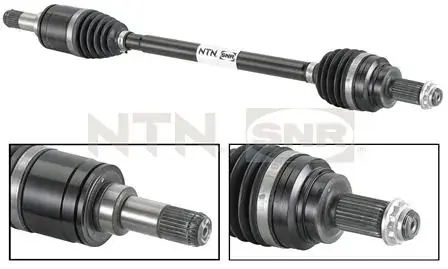 Піввісь (задня) BMW 3 (F30/F80) 11-18 (L) (28x30x773) B38/B47/B48/B58/N13/N20/N47/N55 SNR DK50.001 SNR NTN DK50-001 (фото 1)