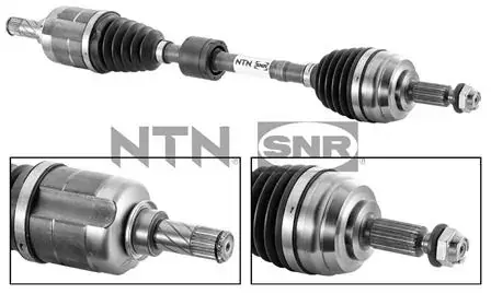 Піввісь (передня) Dacia Duster 1.5dCi/1.6 МКПП 10-/Renault Megane 1.5dCi 08-15 (L) (25x26x726) SNR DK55.013 SNR NTN DK55-013 (фото 1)