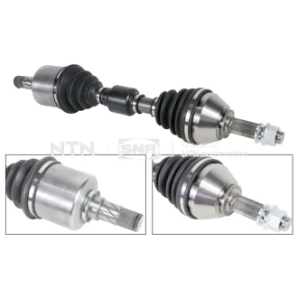Піввісь (передня) Nissan Qashqai/X-Trail 1.6/2.0 dCi 07-13 (L) (29x29x615) SNR DK68.027 SNR NTN DK68-027