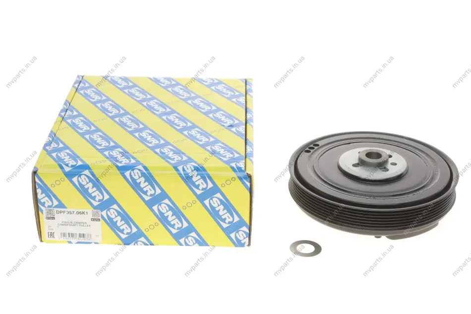 Шків колінвалу VW LT/T4/Crafter 2.5TDI (+ шайба) SNR DPF357.06K1 SNR NTN DPF357-06K1 (фото 1)