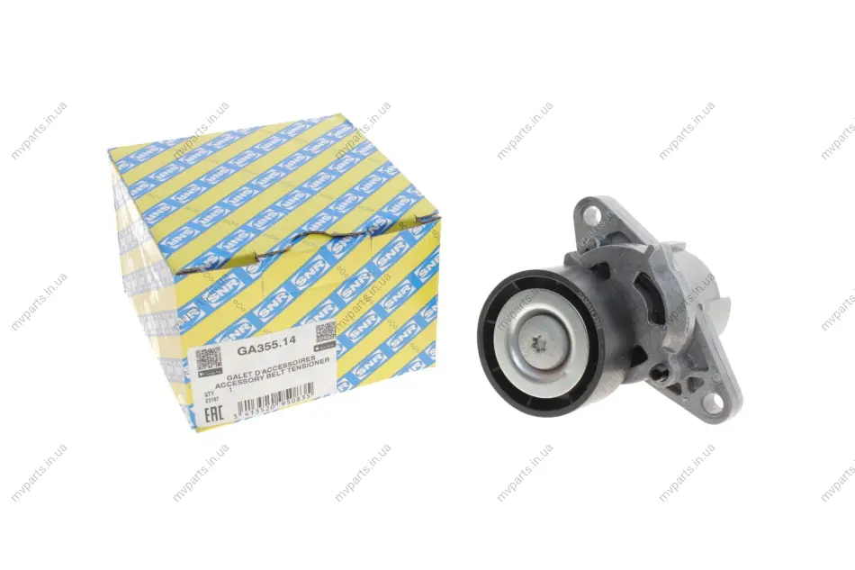 Натяжник ременя генератора Renault Kangoo 1.4/1.6i 97- (+AC) SNR GA355.14 SNR NTN GA355-14 (фото 1)