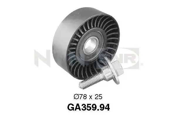 Ролик генератора Fiat Scudo 2.0 96-06/Peugeot Expert 2.0 00- (паразитний) (78x25) SNR GA359.94 SNR NTN GA359-94 (фото 1)