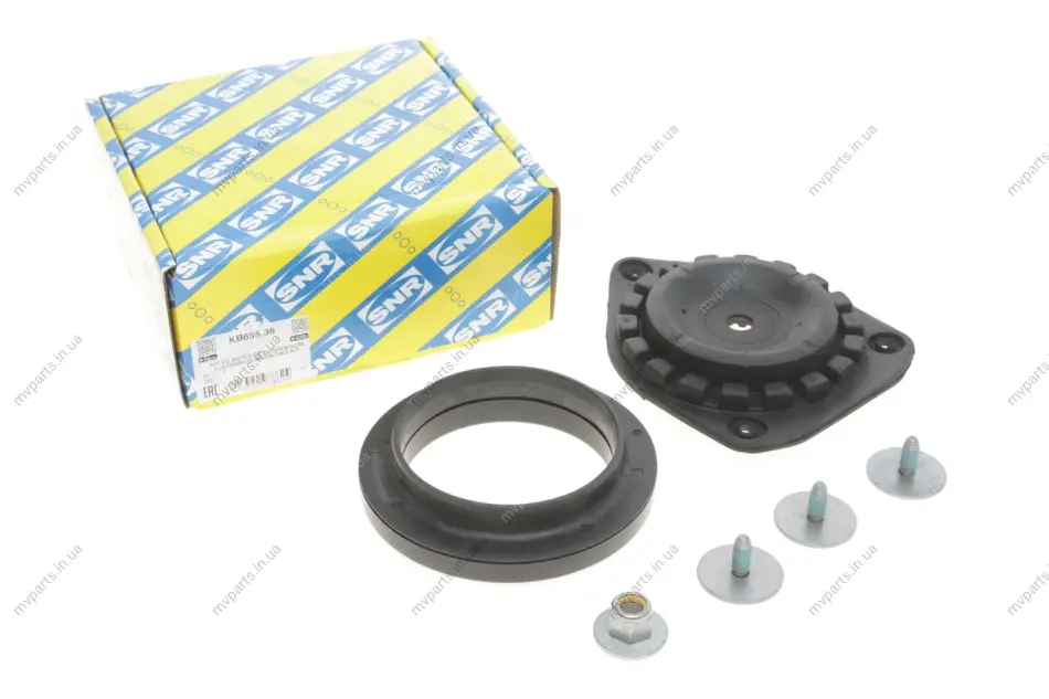Подушка амортизатора (переднього) + підшипник Renault Fluence 1.5-2.0 10- SNR KB655.36 SNR NTN KB655-36 (фото 1)